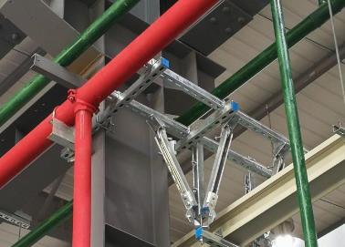 定陶该抗震支架的整体式支吊架结构协调性好
